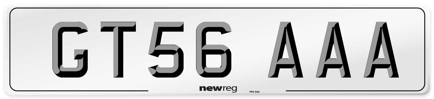 GT56 AAA Number Plate from New Reg